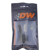Thumbnail for DeatschWerks 8AN Female Flare Swivel to 5/16in Male EFI Quick Disconnect - Anodized Matte Black