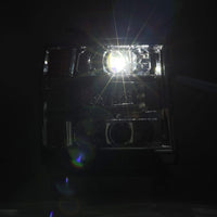 Thumbnail for AlphaRex 16-18 Chevy 1500HD LUXX LED Proj Headlights Chrome w/Seq Actv Lgt / Seq Sig (Req PN 810023)