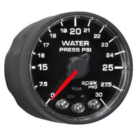 Thumbnail for Autometer Spek-Pro - Nascar 2-1/16in Water Press 0- 30 psi Bfb
