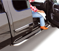 Thumbnail for Go Rhino 02-04 Nissan Frontier 4000 Series SideSteps - Cab Length - Chrome