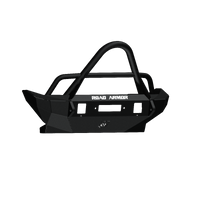 Thumbnail for Road Armor 07-18 Jeep Wrangler JK Stealth Front Winch Bumper w/Stinger Guard Mid Width - Tex Blk