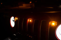 Thumbnail for DV8 Offroad 2018+ Jeep JL Grill Amber Marker Lights