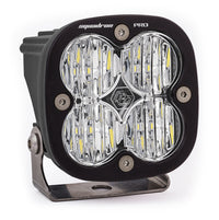 Thumbnail for Baja Designs Squadron Pro Black Wide Cornering Pattern LED Light Pod - Clear
