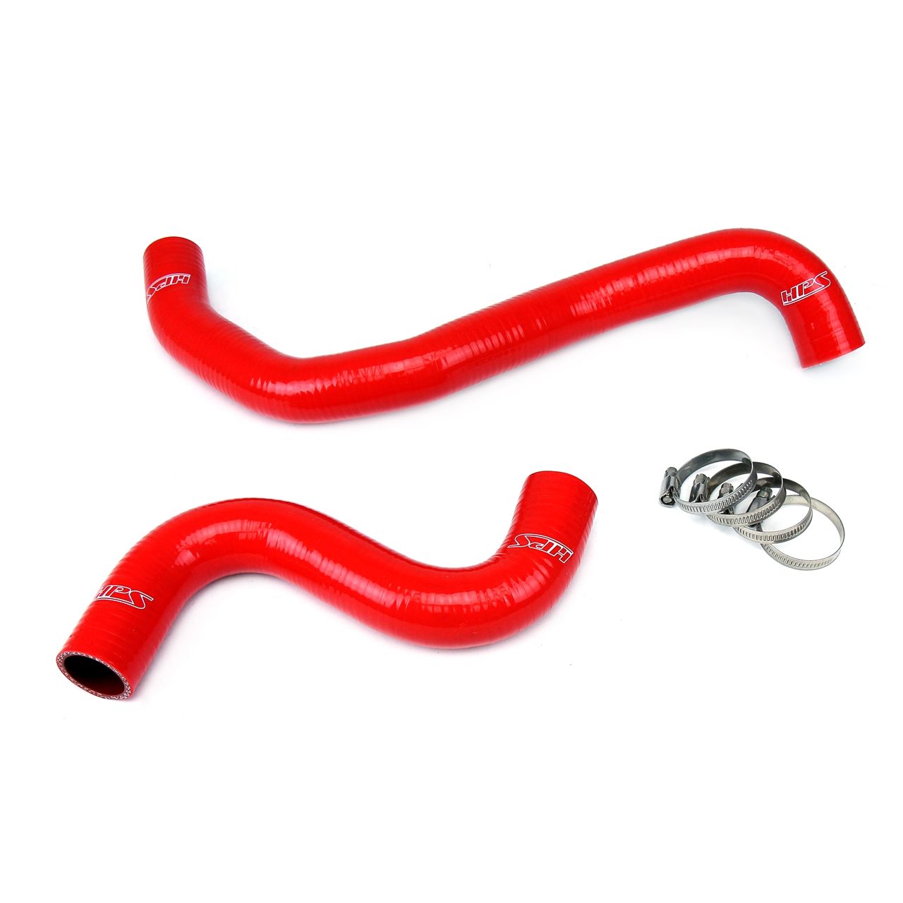 HPS Red Reinforced Silicone Radiator Hose Kit Coolant for Nissan 09-13 GTR
