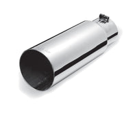 Thumbnail for Gibson Round Single Wall Straight-Cut Tip - 3.5in OD/2.75in Inlet/12in Length - Stainless