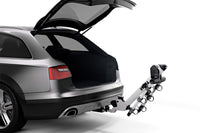 Thumbnail for Thule Helium Pro 3 - Hanging Hitch Bike Rack w/HitchSwitch Tilt-Down (Up to 3 Bikes) - Silver