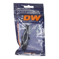 Thumbnail for DeatschWerks 6AN Male Flare to Straight 3/8in Single Hose Barb - Anodized Matte Black