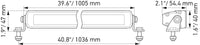 Thumbnail for Hella Universal Black Magic 40in Thin Light Bar - Driving Beam