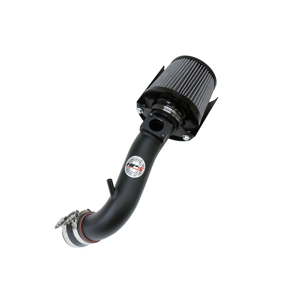 HPS Black Shortram Air Intake + Heat Shield for 08-14 Mitsubishi Lancer 2.0L 2.4L NonTurbo w/ EGR Tube