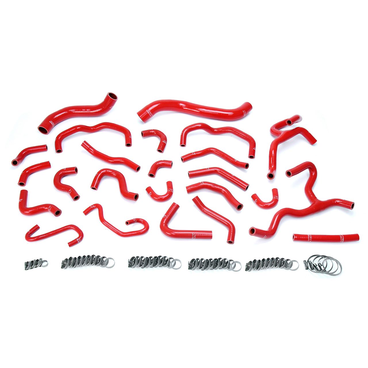 HPS Red Reinforced Silicone Radiator + Heater Hose Kit Coolant for Lexus 08-16 LX570 5.7L V8