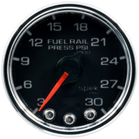 Thumbnail for Autometer Spek-Pro Gauge Rail Press 2 1/16in 30Kpsi Stepper Motor W/Peak & Warn Blk/Chrm