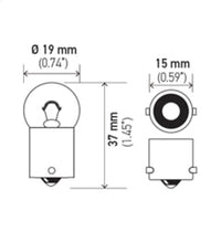 Thumbnail for Hella Bulb 5008 12V 10W Ba15S B6 (2)