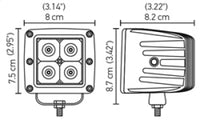 Thumbnail for Hella HVF Cube 4 LED Off Road Kit - 3.1in 2X12W