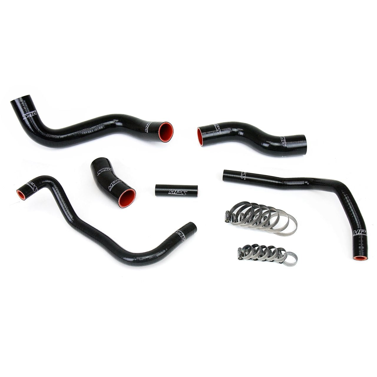 HPS Black Reinforced Silicone Radiator + Heater Hose Kit for Scion 13-16 FRS