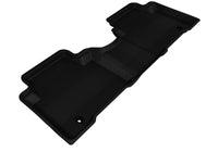 Thumbnail for 3D MAXpider 2013-2019 Hyundai Santa Fe/Santa Fe Xl Kagu 2nd Row Floormats - Black