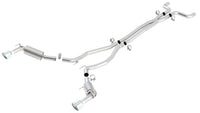 Thumbnail for Borla 10-13 Chevy Camaro SS 6.2L 8cyl Aggressive Catback Exhaust