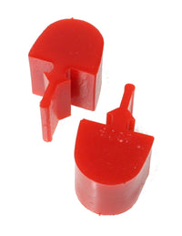 Thumbnail for Energy Suspension GM Pull Thru Style Red Bump Stop Set