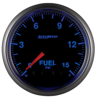 Thumbnail for AutoMeter Gauge Fuel Press 2-1/16in. 15PSI Stepper Motor W/Peak & Warn Elite