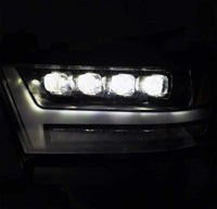 Thumbnail for AlphaRex 19-20 Ram 1500HD NOVA LED Proj Headlights Plank Style Chrome w/Activ Light/Seq Signal/DRL