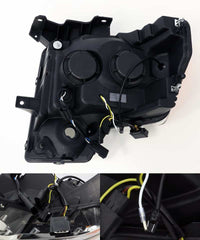 Thumbnail for AlphaRex 09-14 Ford F-150 NOVA LED Proj Headlights Plank Style Matte Black w/Activ Light/Seq Signal