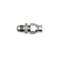 Thumbnail for DeatschWerks 6AN Male Flare to 5/16in Hardline Compression Adapter - Anodized Matte Black