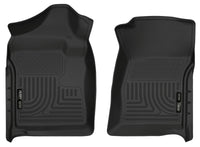 Thumbnail for Husky Liners 07-12 Chevrolet Silverado/GMC Sierra Regular Cab WeatherBeater Black Floor Liners