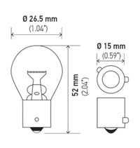 Thumbnail for Hella Bulb 9507 24V 21W BAU15s S8 AMBER