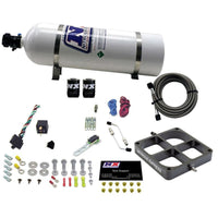Thumbnail for Nitrous Express Single Entry Crossbar 8500 Based Throttle Body Nitrous Kit w/15lb Bottle