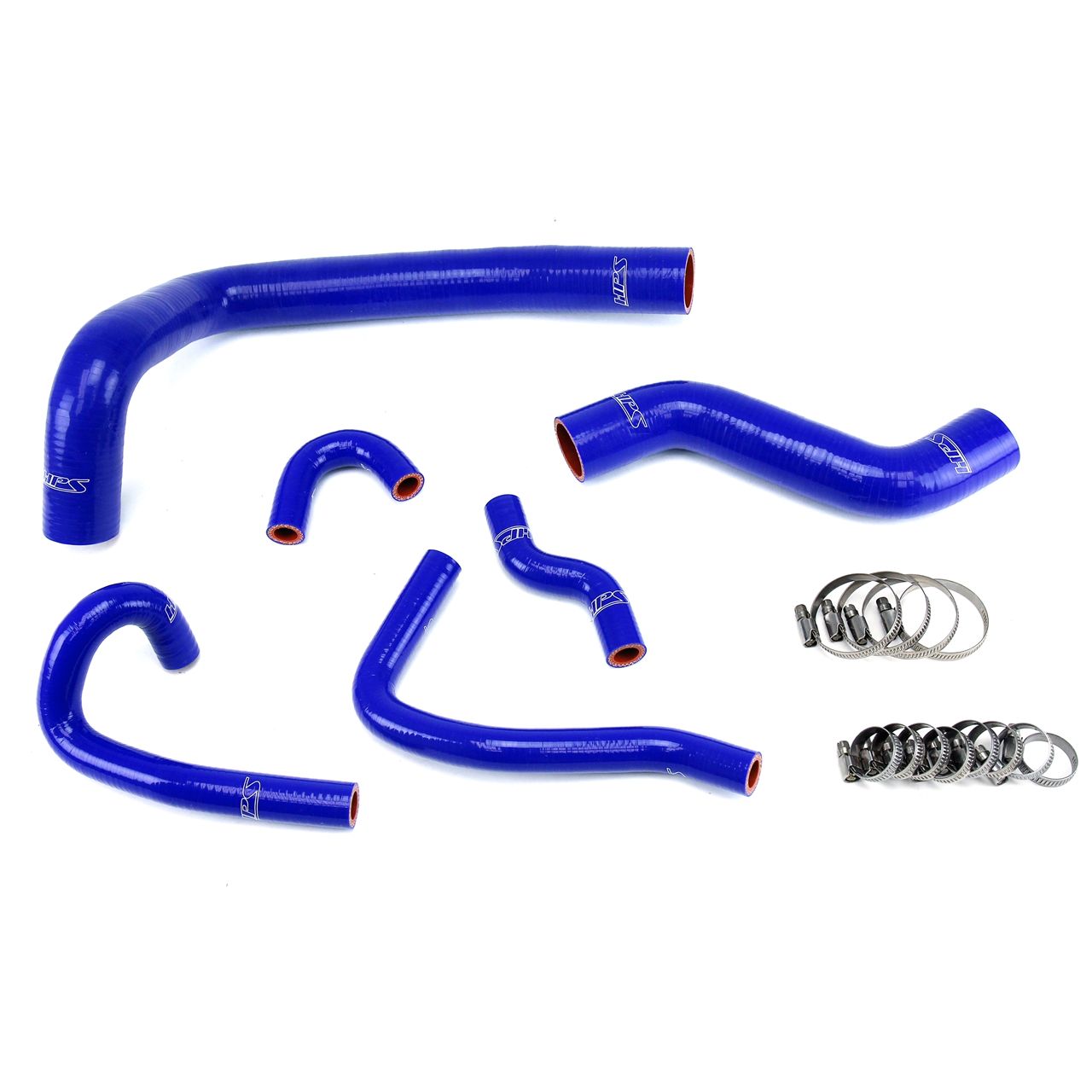HPS Blue Reinforced Silicone Radiator and Heater Hose Kit Coolant for Mazda 93-95 RX7 FD3S