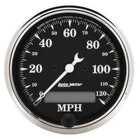 Thumbnail for Autometer Old Tyme Black 5 Piece Kit (MPH/FUEL/OILP/WTMP/BAT) 55-59 Chevy Truck Direct-Fit Dash Kit