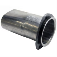 Thumbnail for Granatelli 3.0in Round to 3.0in Oval Exhaust Adapter w/Floating 3 Bolt Header Flange