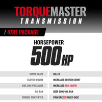 Thumbnail for BD Diesel Dodge 47RE Transmission & Converter Package - 2000-2002 4wd c/w Billet Input