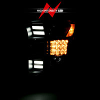 Thumbnail for ANZO 15-17 Ford F-150 Project Headlights w/ Plank Style Design Black w/ Amber Sequential Turn Signal