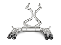 Thumbnail for Akrapovic 15-17 BMW X5M (F85) Evolution Line Cat Back (Titanium) w/ Carbon Tips