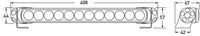 Thumbnail for Hella Led Light Bar 350 / 14in Driving Beam - Clear