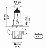 Thumbnail for Hella Bulb H13 12V 60/55W P264T T4 (2)