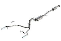 Thumbnail for Borla F-150 2021 5.0L 4dr CC SB EC STB Lariat/KR/Platinum/LTD 3/2.25 SRE Cat-Back Touring CHR Tips