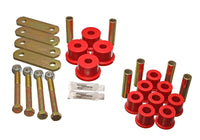 Thumbnail for Energy Suspension 64-73 Ford Mustang Red Heavy Duty Shackle Set