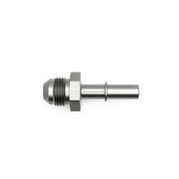Thumbnail for DeatschWerks 8AN Male Flare to 3/8in Male EFI Quick Connect Adapter - Anodized Matte Black