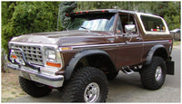 Thumbnail for Bushwacker 78-79 Ford Bronco Cutout Style Flares 2pc - Black