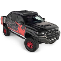 Thumbnail for Go Rhino 16-23 Toyota Tacoma DC Ceros Low Profile Roof Rack - Tex. Blk