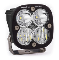 Thumbnail for Baja Designs Squadron Sport Wide Cornering Pattern Black LED Light Pod - Clear