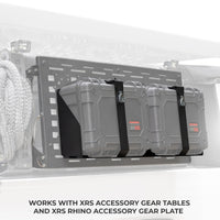 Thumbnail for Go Rhino XVenture Gear Hard Case Mount Extra Large 25in. (Mount ONLY for XRS/SRM Racks) - Tex. Blk