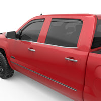 Thumbnail for EGR 14+ Chev Silverado/GMC Sierra Crw Cab In-Channel Window Visors - Set of 4 (571771)