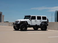 Thumbnail for Road Armor 07-18 Jeep Wrangler JK Stealth Front Winch Bumper w/Bar Guard Mid Width - Tex Blk