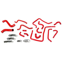 Thumbnail for HPS Red Reinforced Silicone Radiator, Heater and Ancillary Hose Kit Coolant for Subaru 02-03 Impreza WRX 2.0L Turbo