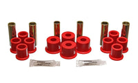 Thumbnail for Energy Suspension 8/81-96 Ford F100/F150 2WD Red Rear Leaf Spring Bushing Set
