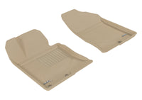 Thumbnail for 3D MAXpider 2011-2014 Hyundai Sonata/2015 Sonata Hybrid Kagu 1st Row Floormat - Tan