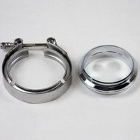 Thumbnail for Granatelli 3.0in V-Band Mild Steel Flat Flanges w/Clamp