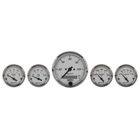 Thumbnail for Autometer American Platinum 5 Piece Kit (Elec Speed/Oil Press/Water Temp/Volt/Fuel Level)